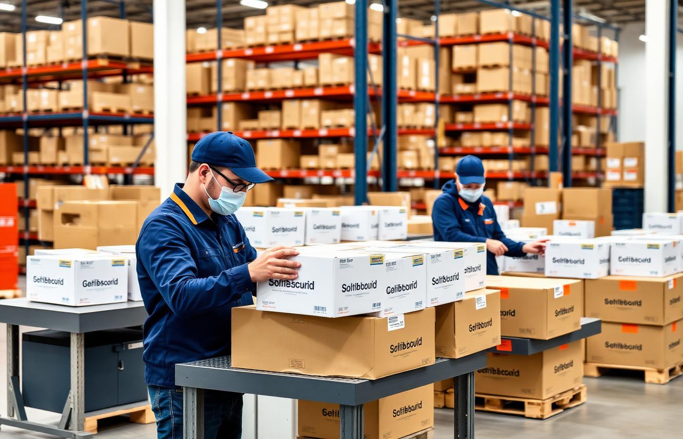 Forge Logistics fulfillment operations team packing orders in Lehi Utah
